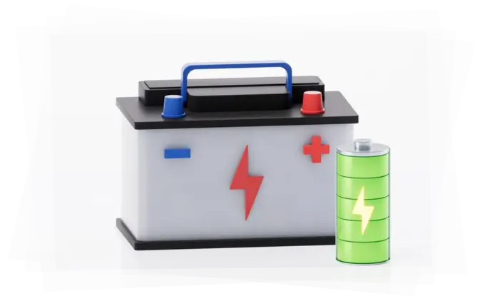 Как определить полярность аккумулятора?